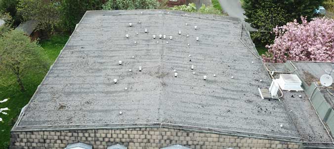What has winter done to your traditional felt flat roof?
